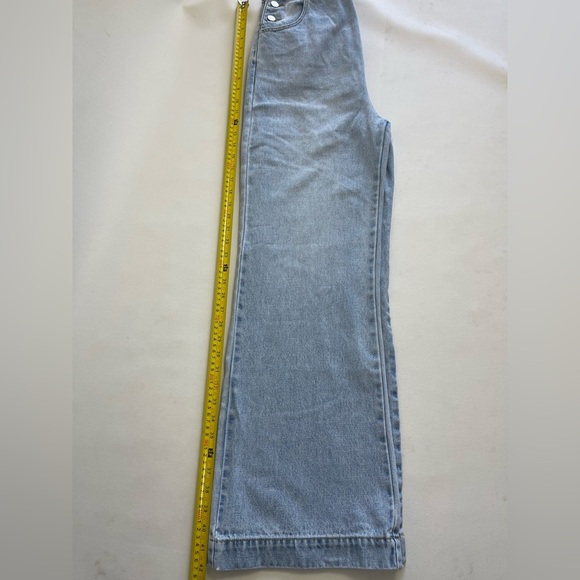 Rollas Old Mate Light Wash Denim Flare Overalls – Size 26 - Picture 16 of 16